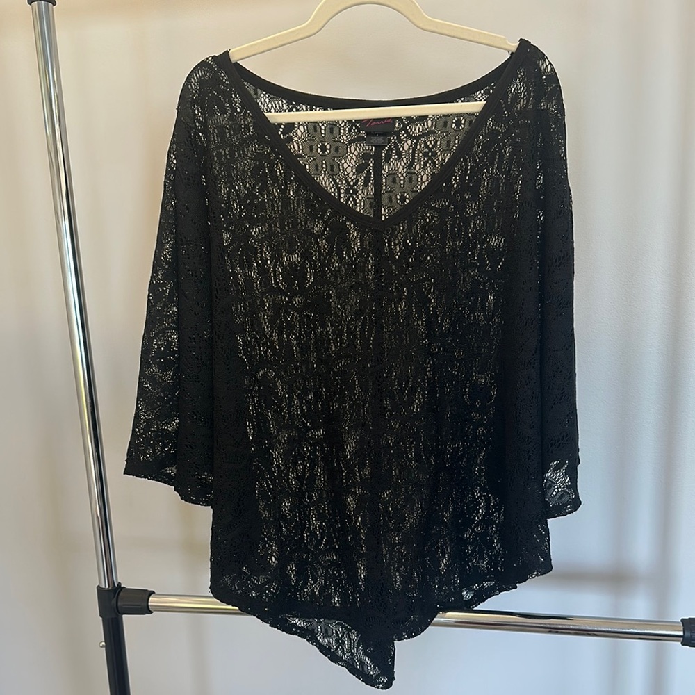 Torrid Elegant Black Lace Women's Top